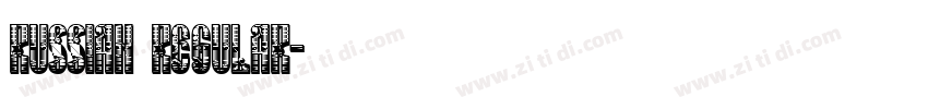 Russian Regular字体转换